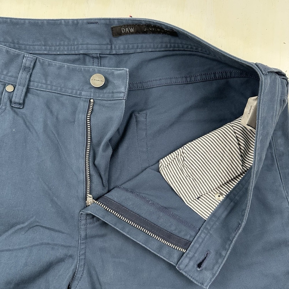 J. Hilburn 5 Pocket Jeans Men 36x34 Blue Cotton Stretch Slim Straight Pants - Picture 7 of 12